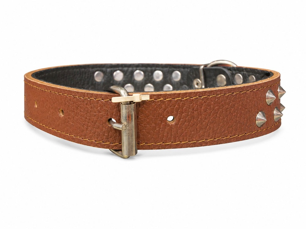 Accessories بيفور Others DOG collar with decoration spike brown