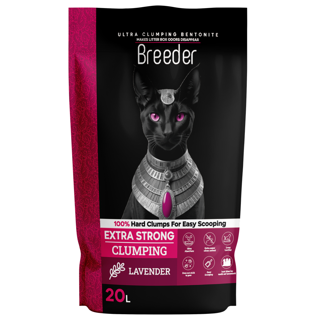Cat litter Breeder CAT Brown Sand Clumping 20 L Lavender