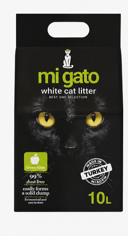 [2270] Cat litter Mi gato CAT White cat litter Apple 10 L****