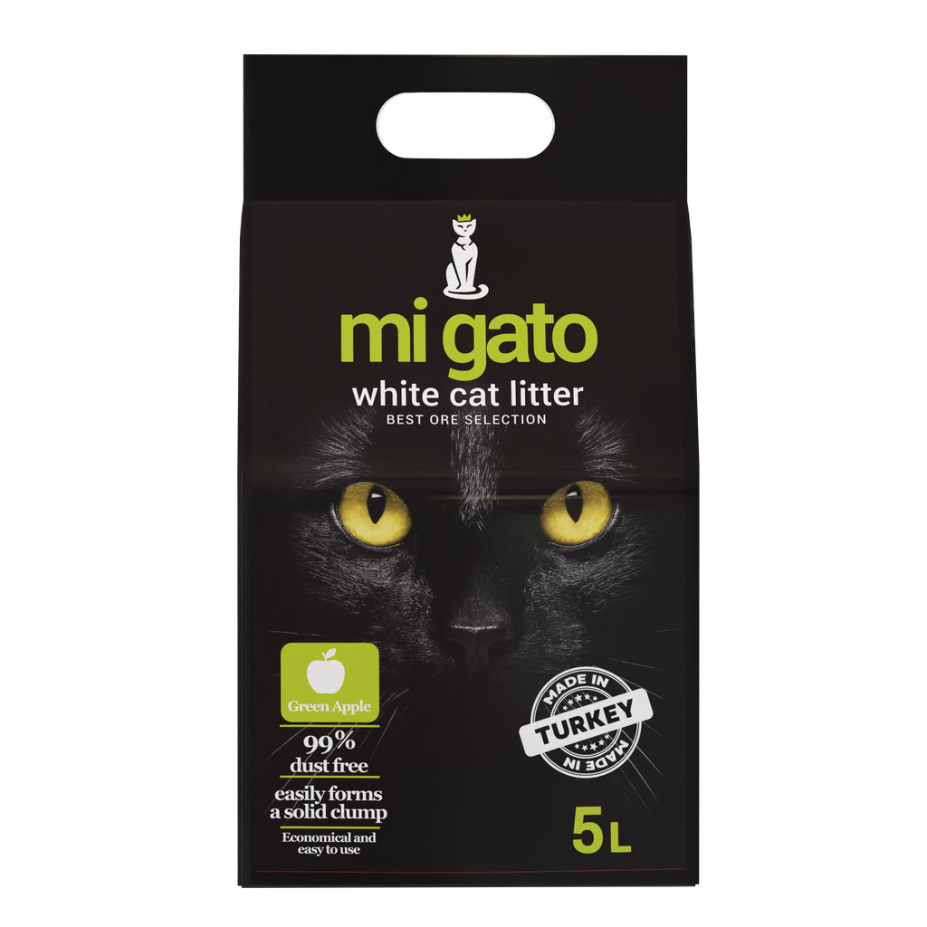 [2266] Cat litter Mi gato CAT White cat litter Apple 5 L