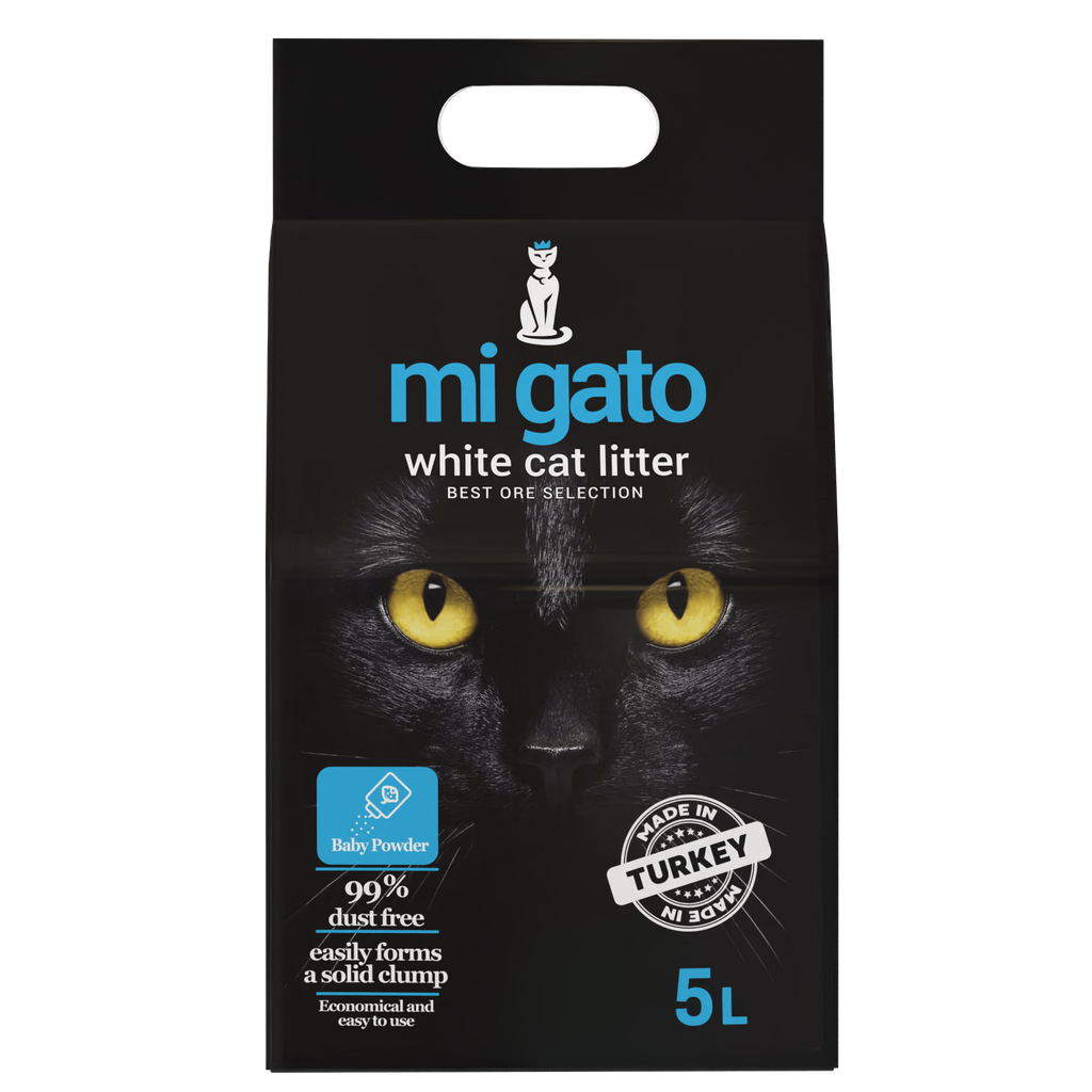 [2265] Cat litter Mi gato CAT White cat litter Baby Powder 5 L