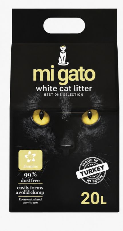 [2275] Cat litter Mi gato CAT White cat litter Jasmine 20 L