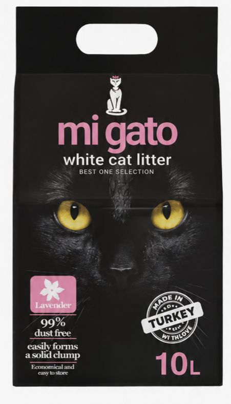 [2272] Cat litter Mi gato CAT White cat litter Lavender 10 L****