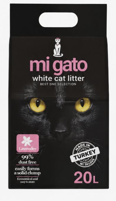 [2276] Cat litter Mi gato CAT White cat litter Lavender 20 L