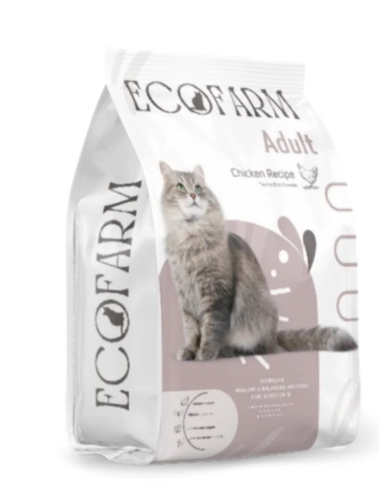 Ecofarm - Dry Food - For Adult Cats - 18 kg - Chicken