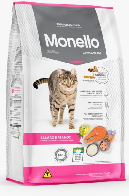 Monello - Dry Food - For Adult Cats - 15 kg - Salmon & Chicken