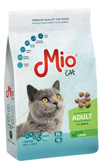Mio - Dry Food - For Adult Cats - 15 kg - Lamb