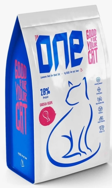One - Economic - Dry Food - For Adult CAts - 1 kg - Chicken