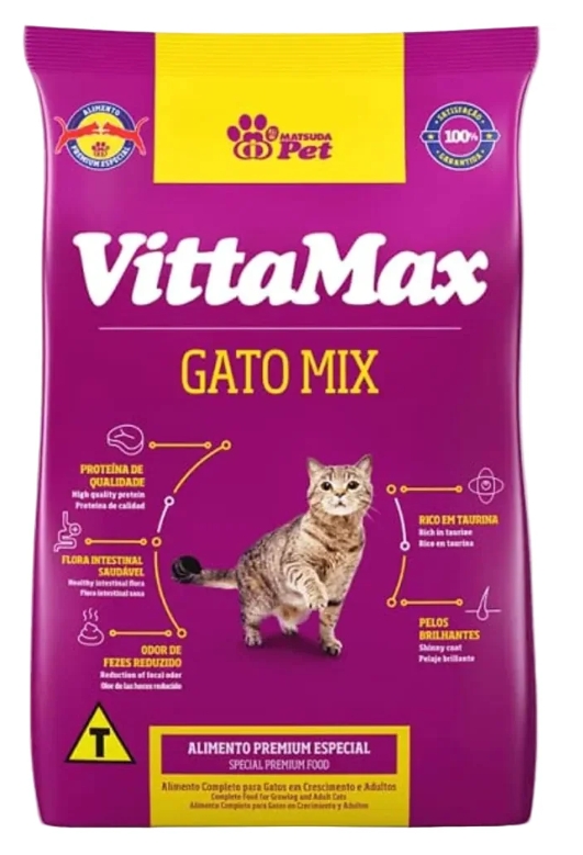 VittaMax - Dry Food - For Cats - 1 kg - Gato Mix