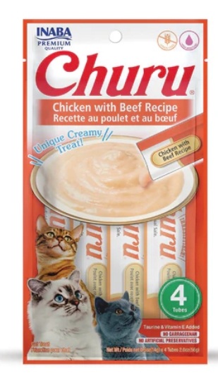 Inaba - Cat Treat - Pouch 60 gm - Chicken With Beef Recipe