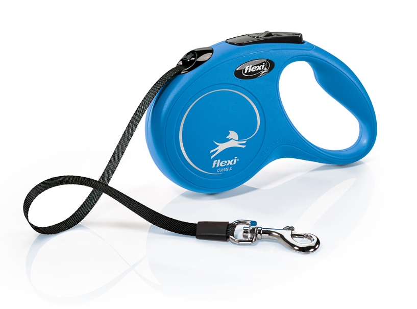 Flexi - New Classic - S - 5M Tape 15 Kg - Blue