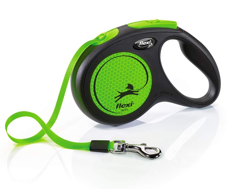 Flexi - New Neon - S - 5M Tape 15 Kg - Green