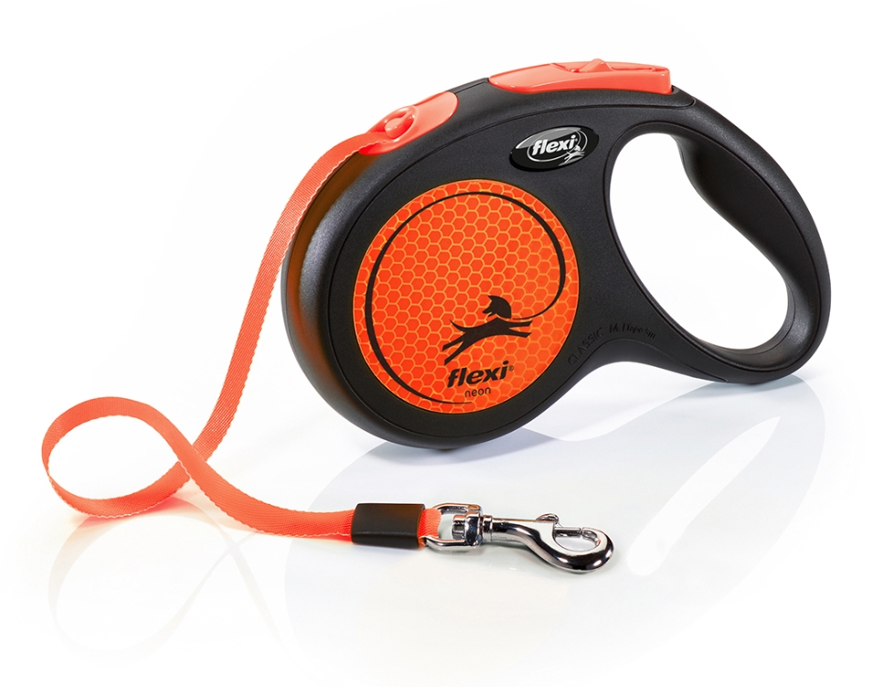 Flexi - New Neon - M - 5M Tape 25 Kg - Orange