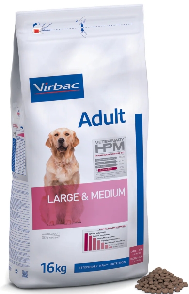 Virbac - Dry Food - For Dogs - 16 kg - Large & Medium