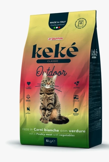 KeKe - Dry Food - For Adult Cats - 5 kg - Classic -outdoor