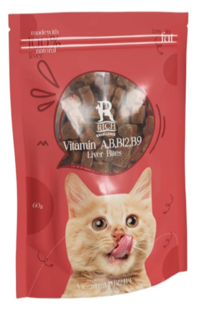 rich Cat Bites - Liver 60g