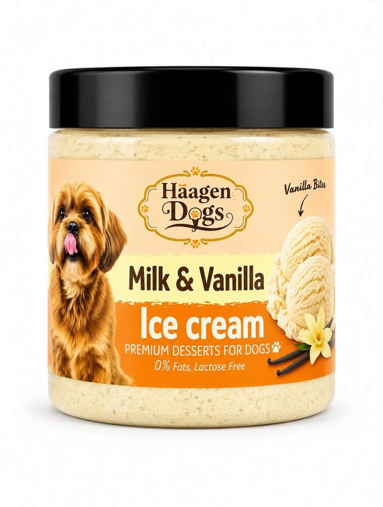 Ice Cream - Milk & Vanilla - 500 gm