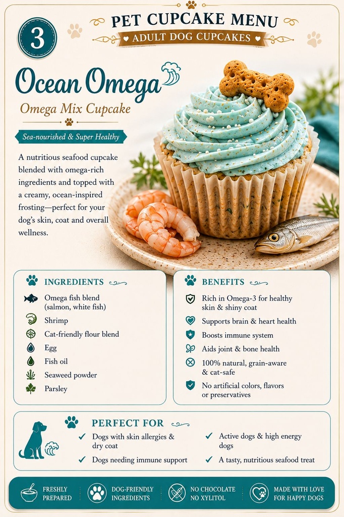 Ocean Omega Omega Mix Cupcake