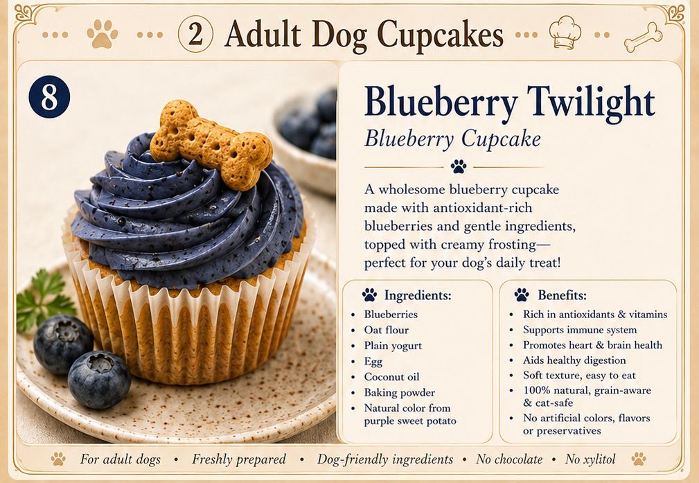 Blueberry Twilight Cupcake