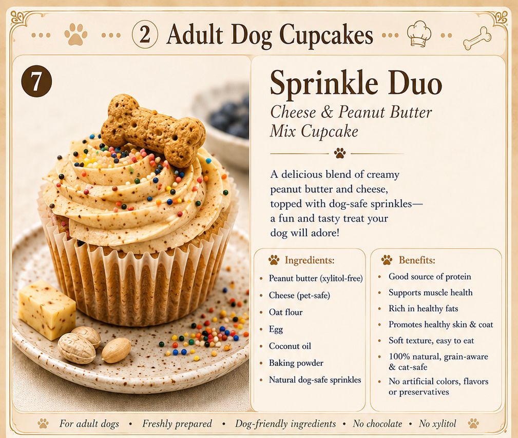 Sprinkle Duo - Adult Dog Cupcake